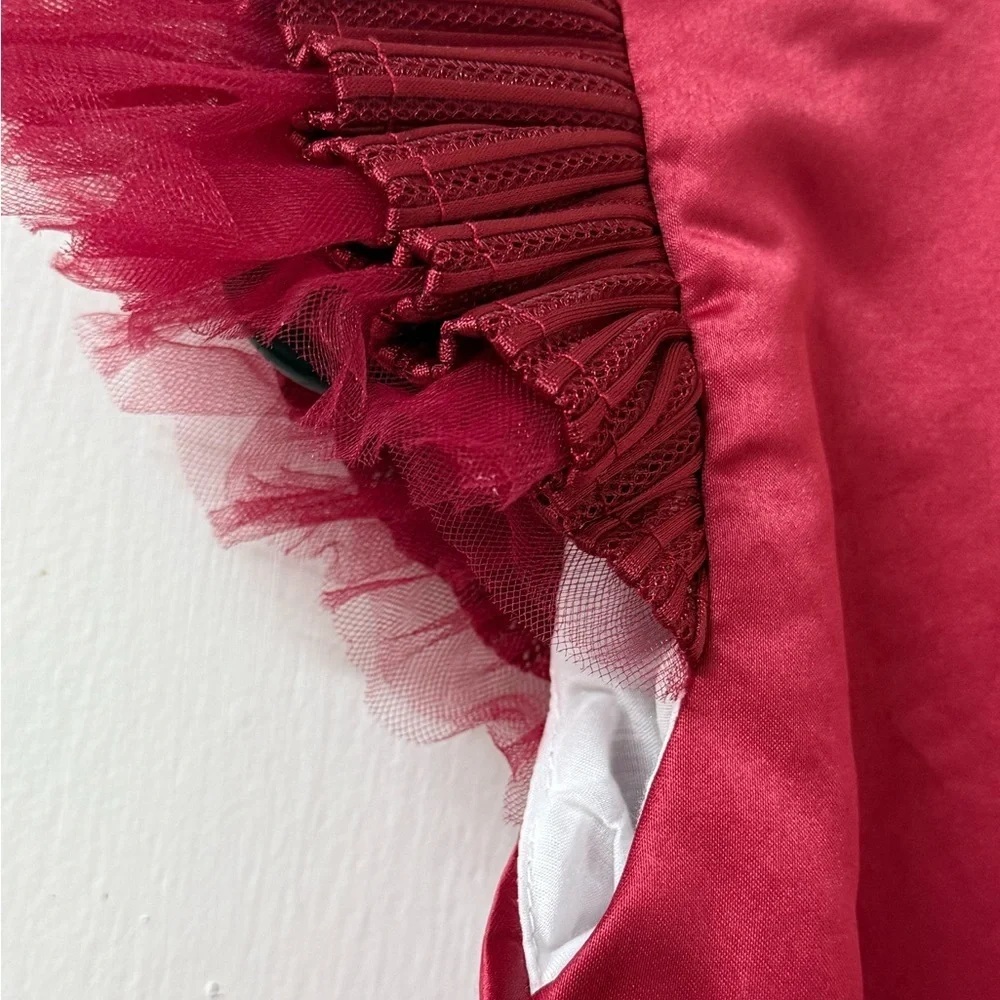 Elegant Kids Formal Dress in Rich Burgundy